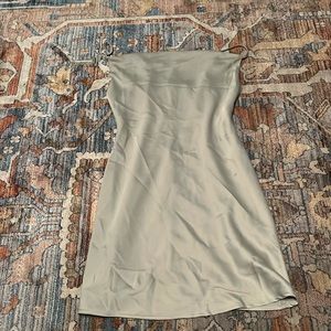 Sage green, urban outfitters , slip dress, very soft and silky, worn only once